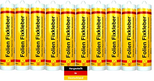 10 Stück Folienkleber - Dampfbremsenkleber, Dichtkleber, Luftdichtungskleber lösemittelfrei Folien Fixkleber Kartusche 300 ml