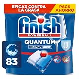 Finish Powerball Quantum Infinity Shine Pastillas para el Lavavajillas, limpieza potente y protección del cristal, 83 pastillas