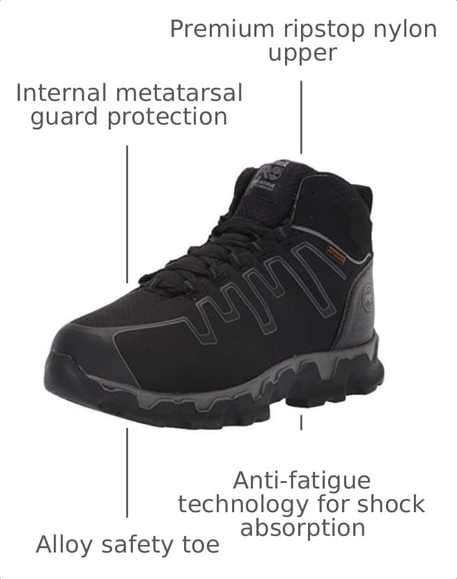 Image of Timberland PRO Men's Powertrain Alloy Toe Hiker Shoes