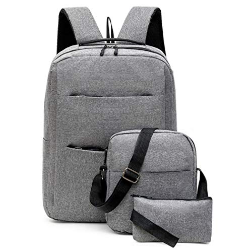 COOFIT Mens Backpack Creative Laptop Backpack with Shoulder Bag Clutch Bag