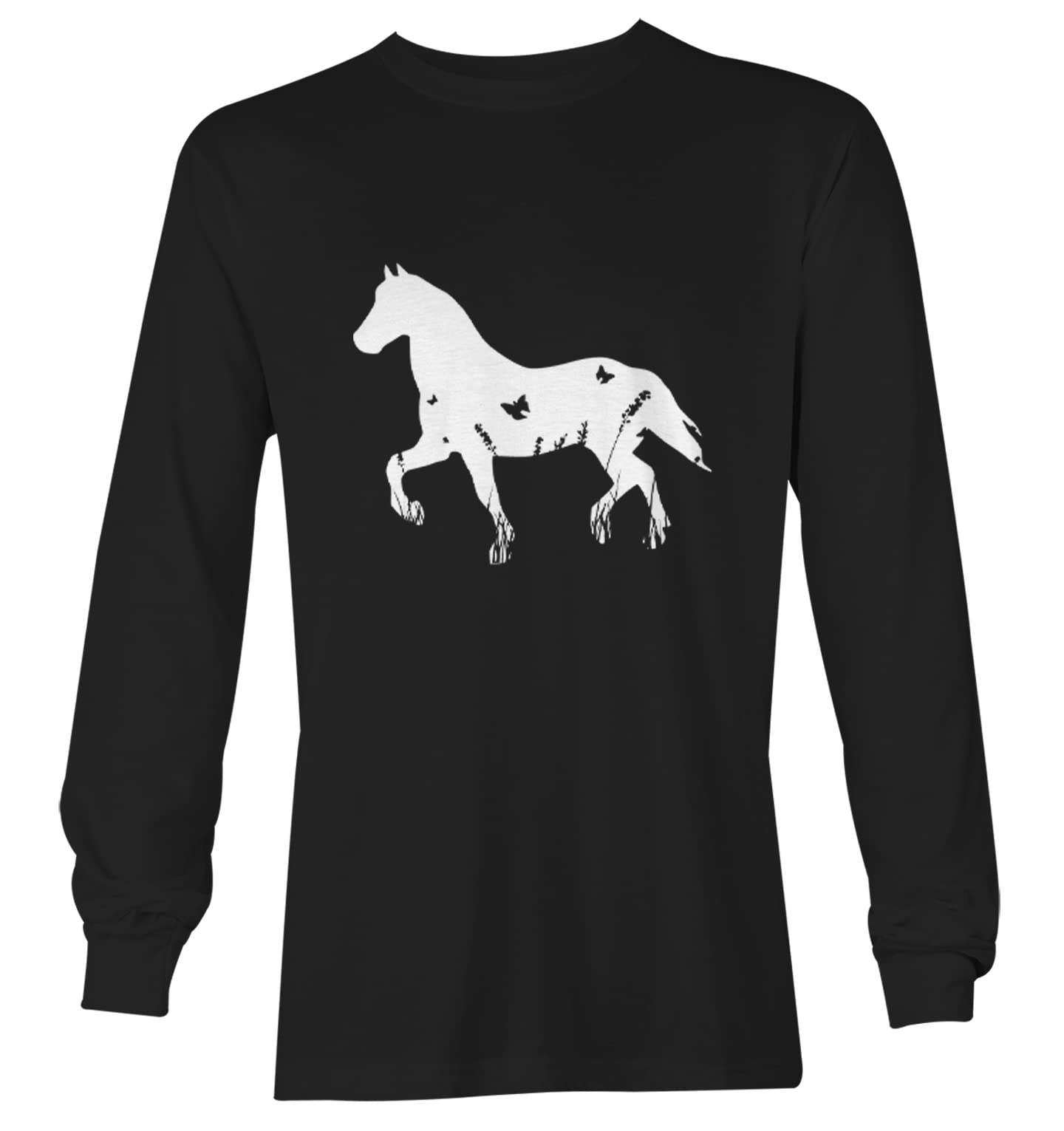 Horse Silhoutte with Butterflies - Youth T-Shirt