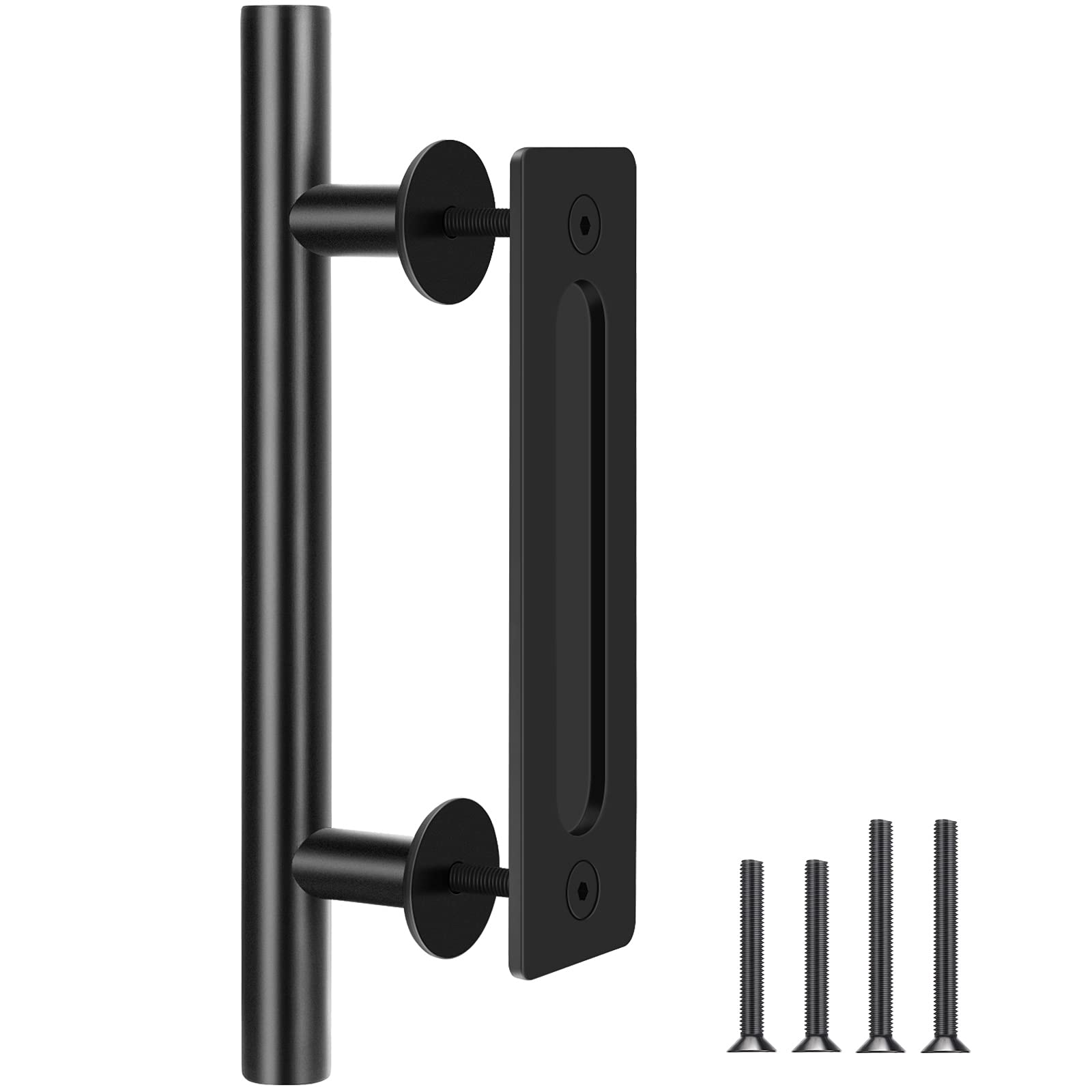 Buy 12 Inch Sliding Barn Door Handle Black Barn Handle Pull, Pull and