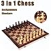 Chess Set, Folding Storage Wooden Chess Board Sets, 17
