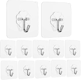 Kit 12 Ganchos Adesivos da Limo - Transparentes