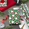 Hallmark Christmas Wrapping Paper with Cutlines on Reverse (3 Rolls: 90 Sq. Ft. Total) Santa Claus, Polka Dots, Snowmen