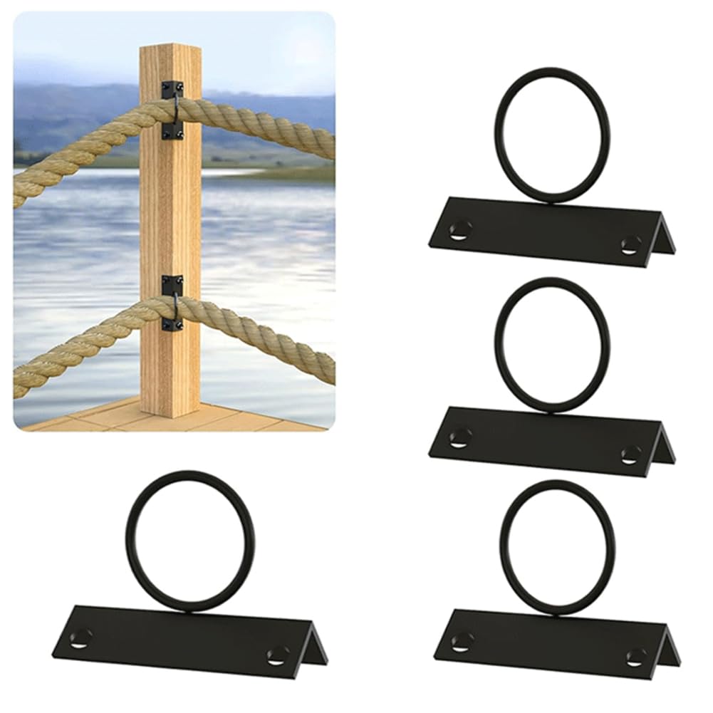 Support de corde pour pilier d'angle à anneaux robustes anti-corrosion