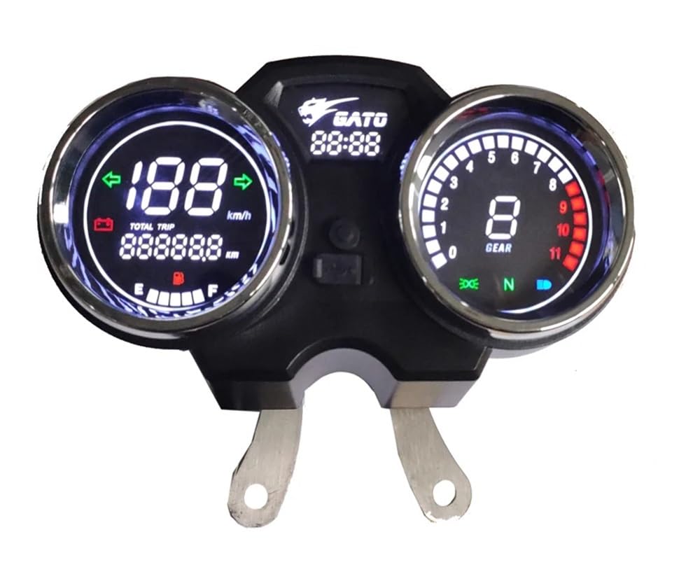 Cuentakilómetros digital para motocicleta, tacómetro y odómetro para GN125, GN150, GN 125, EN125, GSX125, QS125, Yes125. Instrumento digital para motocicleta.