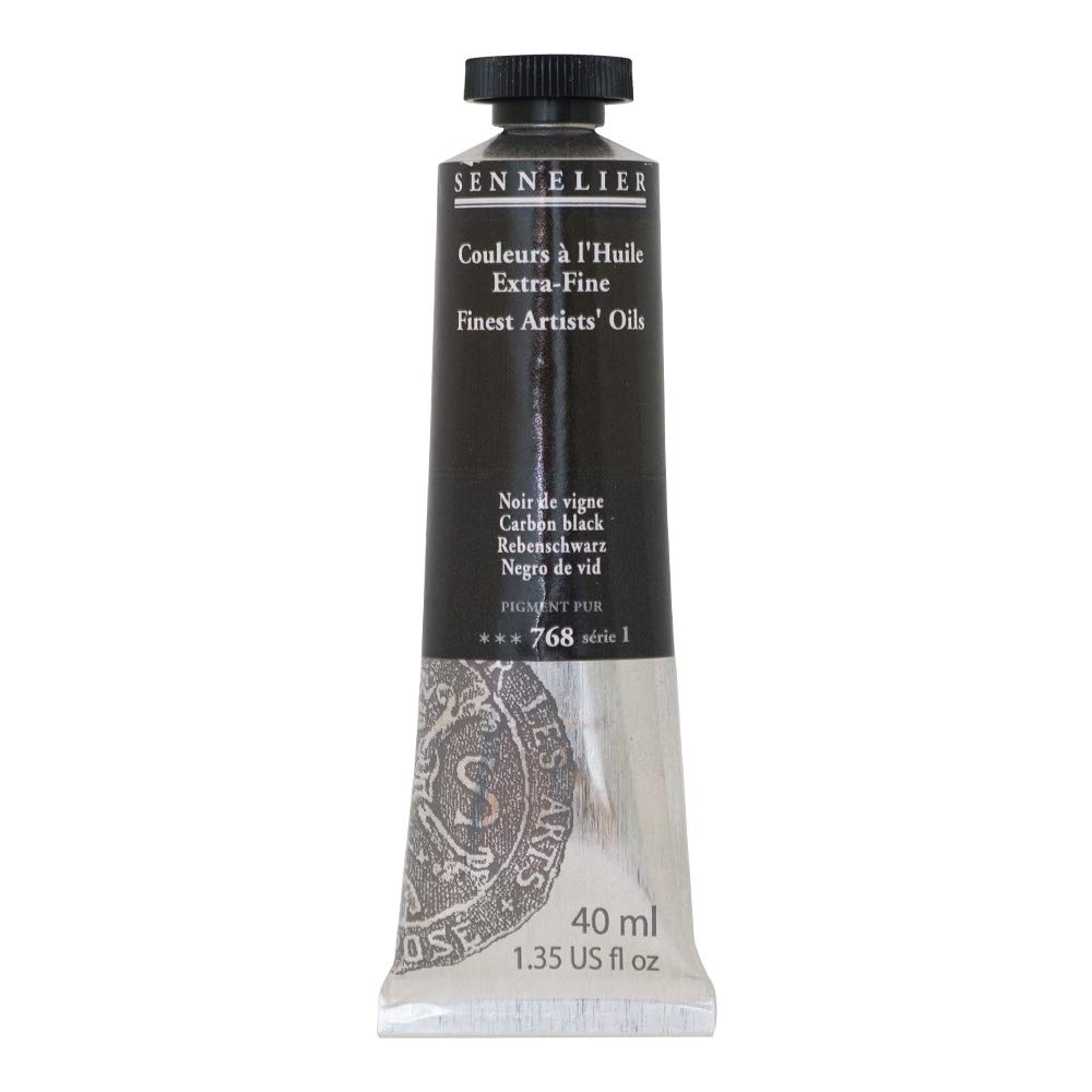 Sennelier Artists' Oil Color - Carbon Black - 40ml Tube by Sennelier