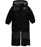 Girls' and Boys' One Piece Snowmobile Snowsuit (Black, 4T)