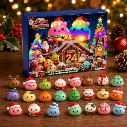 Christmas Advent Calendar 2026 24 Day Countdown Mini Squishies Figures - image 1