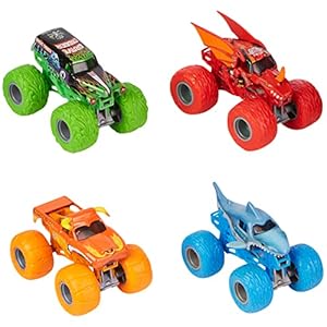Monster Jam 4er-Set Die-Cast Fahrzeuge