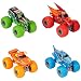 MONSTER JAM - PACK DE 4 VÉHICULES DIE CAST 1:64 - 4 Véhicules Authentiques Monster Trucks Officiels Show Monster Jam À Collectionner Echelle 1:64 - Jouet Enfant 3 Ans et +