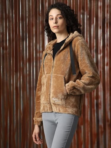 Image of High Star Women Solid Polyster Oversized Fit Long Sleeve Jackets