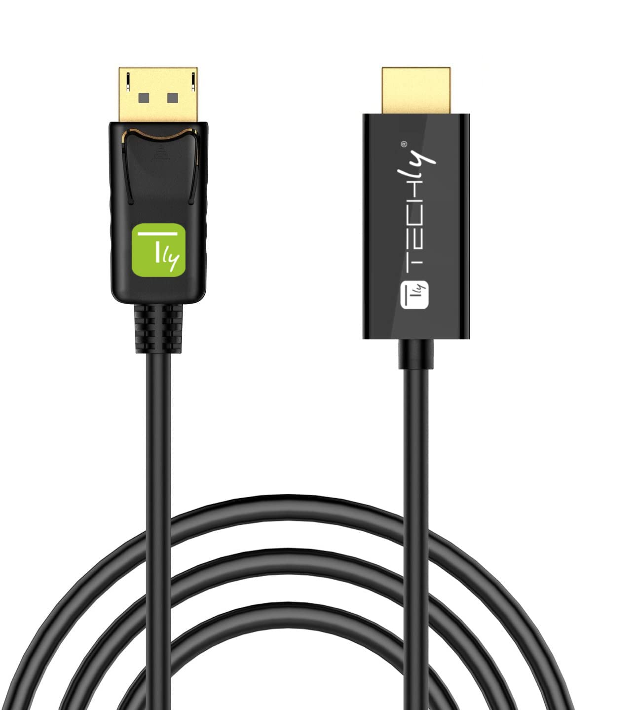 Techly ICOC DSP-H12-010 Kabel DisplayPort na HDMI, Czarny