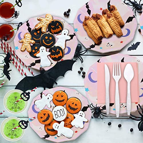 Toyandona 68Pcs Halloween Party Supplies Disposable Dinnerware Set #TOP3