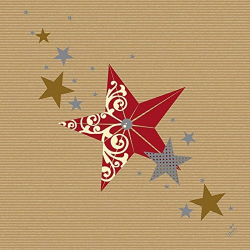 Walk of Fame Red Dunilin Napkin 40 x 40 cm Pack of 50.