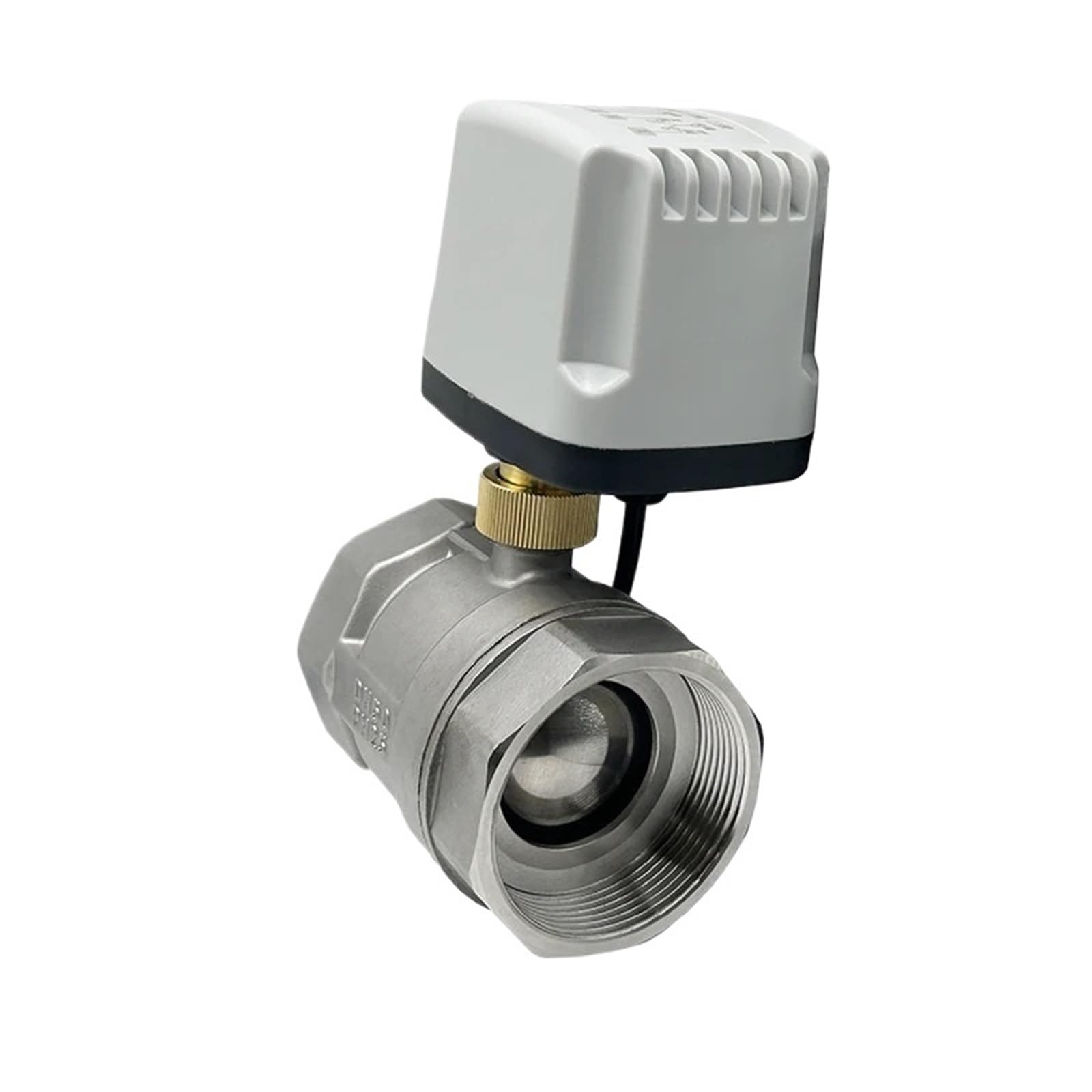 Válvula de bola de acero inoxidable 304, DN15, DN20, DN25, DN32, DN40, DN50, 304, 3 hilos, 2 vías, control, estable, motorizada.(DN20,220VAC_CR03)