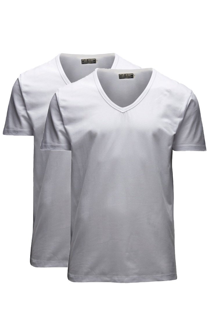 Jack & Jones Men's Blanc T-Shirt Basic O-Neck