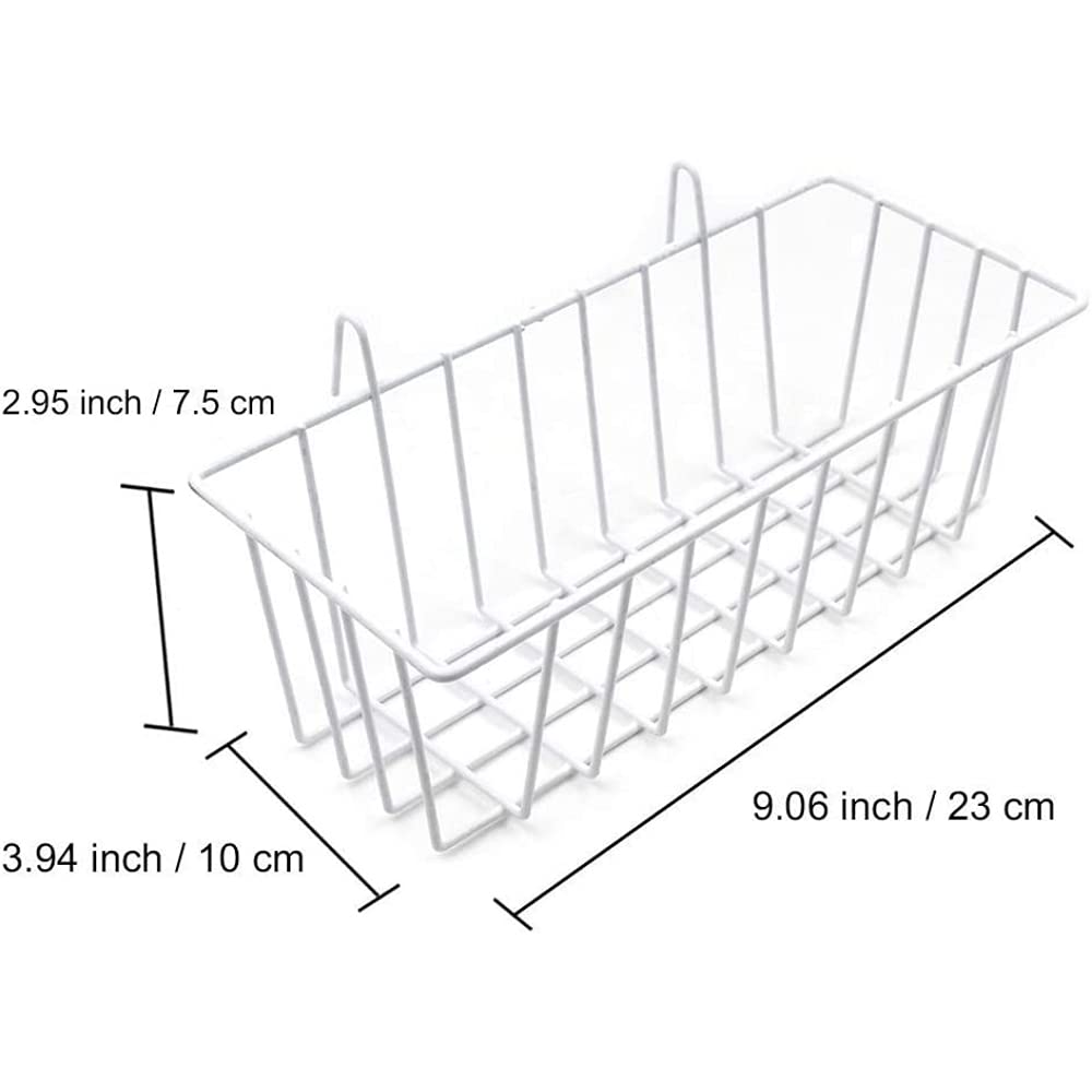 Pikify DIY Clip Holder Steel Grid Rectangular Wall Organizer and Photo Display Frame, Made in India, White, 45 X 65 CM 1