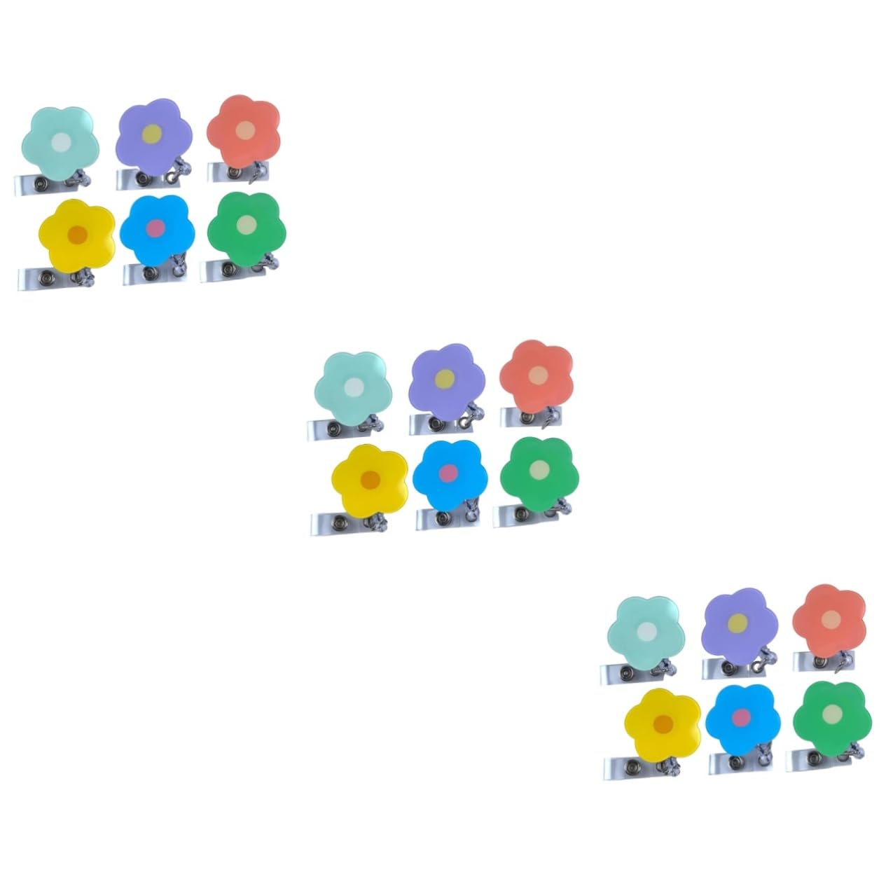 ARTIBETTER 3 Series Portatarjetas De Identificación Acortar Acceso Clips Titulares De Tarjetas Trabajar Carretes De Placa De Enfermera Lindos Carretes De Insignia Metal 6 Piezas X 3