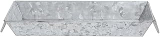 HUBERT Galvanized Metal Serving Pan Rectangular - 15"L x 6"W x 2"H