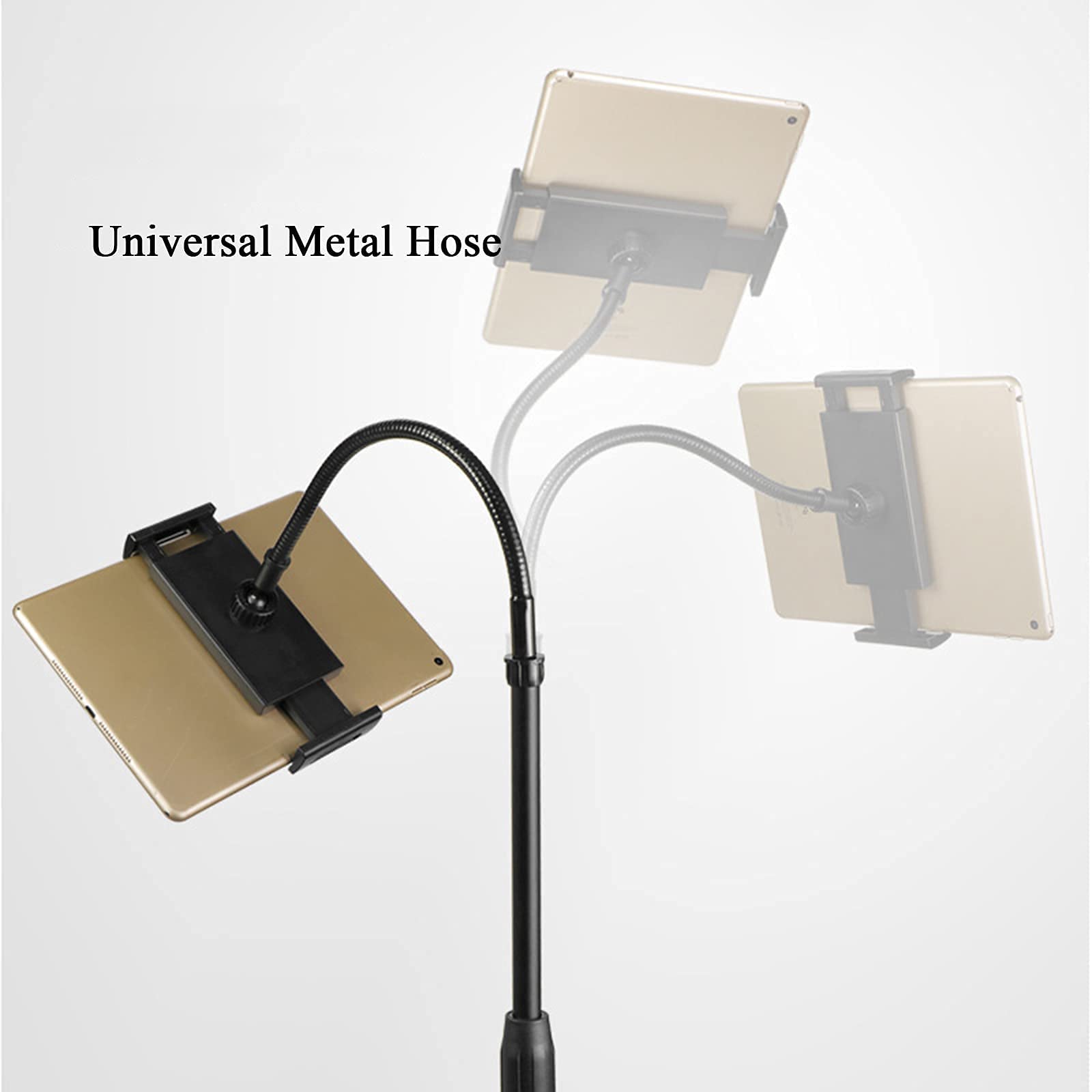 Supporto da Pavimento Supporto da Pavimento per Tablet a Collo di Cigno Supporto per Tablet Supporto Regolabile in Altezza Supporto da Pavimento per iPad/Samsung Tab/iPhone/Switch e disposit