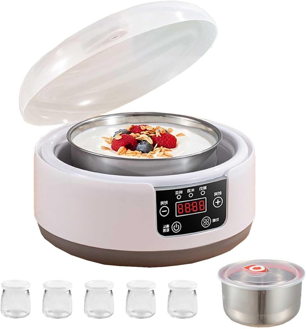 36 Hour Yogurt Maker,Probiotic Yogurt Maker with Temperature Control and 36 Hour Timer,LCD Display with Constant Temperature,Multi-Function Yogurt Machine Use for Yogurt Handmade Lover