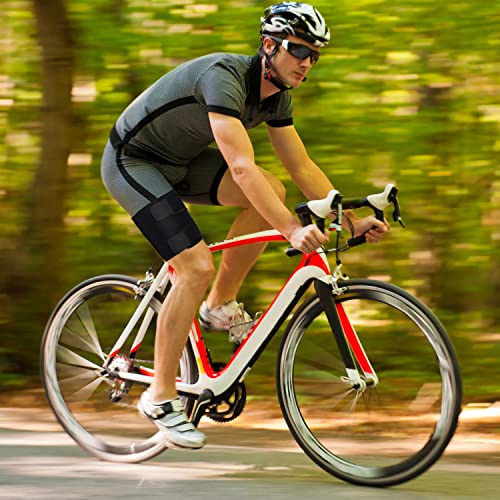 Supregear Thigh Wraps Support, Adjustable Compression Neoprene Thigh Sleeve Hamstring Quad Wrap Breathable Non-Slip Upper Leg Brace Leg Slimmer For Women Men Pulled Groin Muscle, Quadriceps, Black, M #TOP5