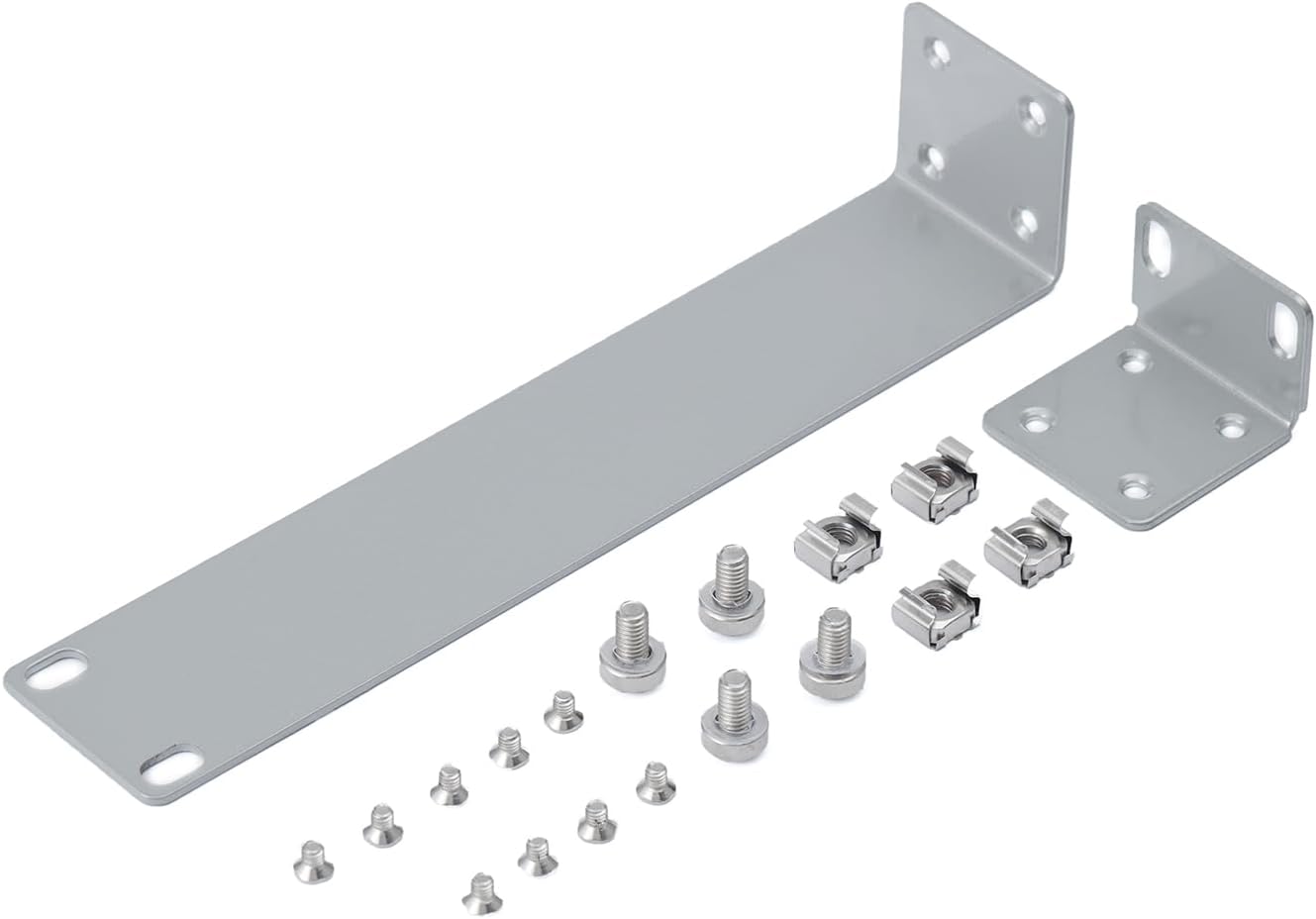Rack Mount Kit for Ubiquiti Switch, 1U Rack Ears for EdgeSwitch ES-8-150W Switch 8 Port and for US-8-150W UniFi Switch 8 Port