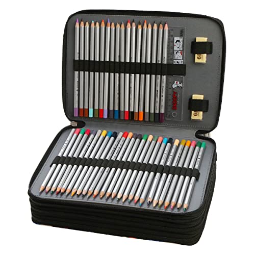 Yzk PENCIL CASE Twill Oxford Pencil Holder With Zipper Closure Colored Pencil Organizer For Watercolor Pens Or Makers Large Capacity Pencil Case thumb #3