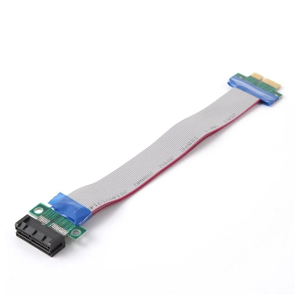 PCI-E 1X Riser Card Extender Cable Rapid Transmission Extension Ribbon High-end Compatibility Flex Relocate Cable 19cm