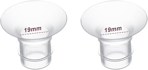 Insertos de brida de 0.748 in, 2 unidades, compatibles con Momcozy S12 ProS9 ProS12S9 Copa de sacaleche portátil, adecuado para