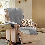 Gorilla Grip Original Slip Resistant Oversize Sofa Slipcover Protector, Suede-Like, Patent Pending, Slip Reducing Backing, 2 Inch Straps, Couch Cover for Kids, Dogs, Pets (Oversized Sofa: Charcoal)