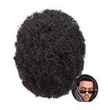 Peluca Prótesis Capilar Hombre Afro hombres peluquín cabello masculino capilar duradero fino Mono encaje francés pelucas for hombres prótesis 6 'Unidad de sistema de reemplazo Peluca de cabello humano