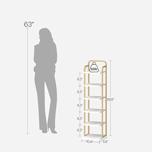 Miniatura 2 de Zapatero vertical, estantes para zapatos, organizador de zapatos de madera para armario, entrada, torre de zapatos para espacios pequeños, de pie,