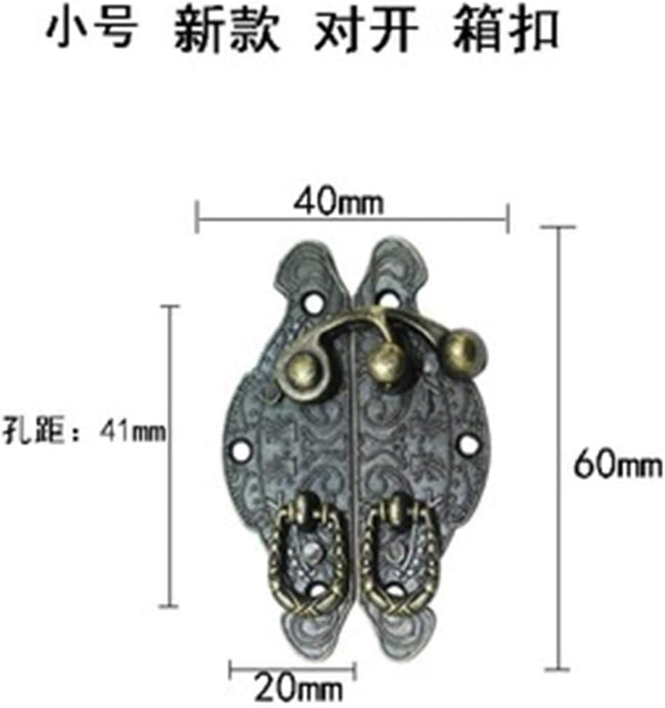 Box Hasps,Hasp,Lock Catch,Suitcase Buck,Toolbox Buckle,5pcs Antique Bronze Hasps Latch Lock Alloy Box Handles Jewelry Wooden Box Buckle Clasp Hook Padlock Small Shackle Hardware,(B)