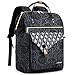 Lekesky Rucksack Damen Rucksack 15,6 Zoll Schulrucksack Daypack mit Anti Diebstahl Tasche für Reisen, Arbeit, Uni, Schule u. Büro, Drucken Rose
