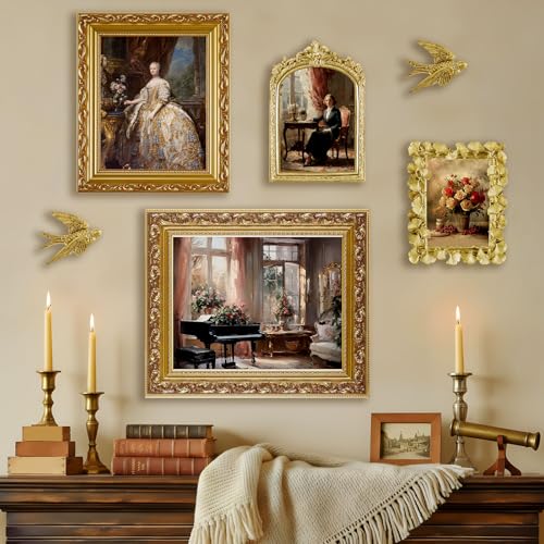 Lineshading 6 Pcs Vintage Gallery Wall Decor with 11x14 8x10