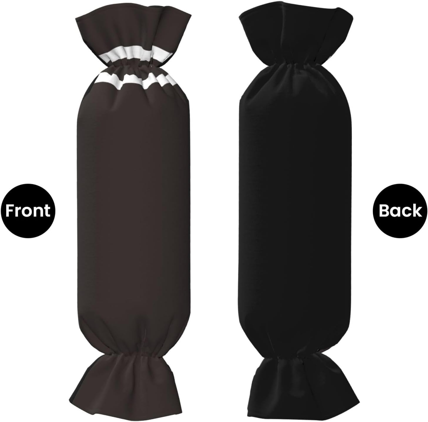 Black and White grid2 Cylindrical Pillow-Premium Bed Pillows, Side Sleeper Neck Support, Decorative Candy Design, Soft and Durable
