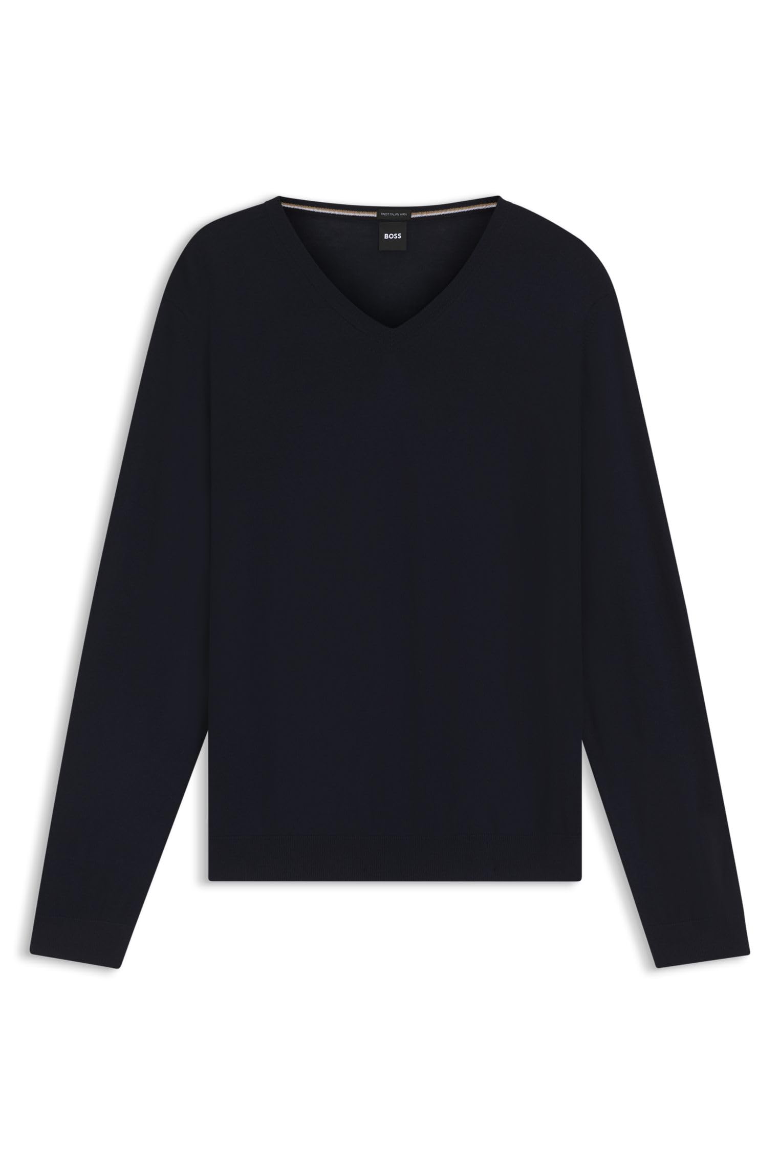 BOSS Mens Melba-P Virgin-Wool Sweater in a Slim fit