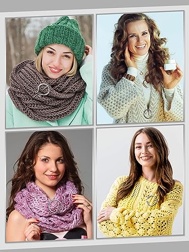 Sasylvia 9 Pcs Medieval Cloak Pin Vintage Viking Brooch Celtic Shawl Scarf Cloak Clasp for Women Clothes Costume Accessory