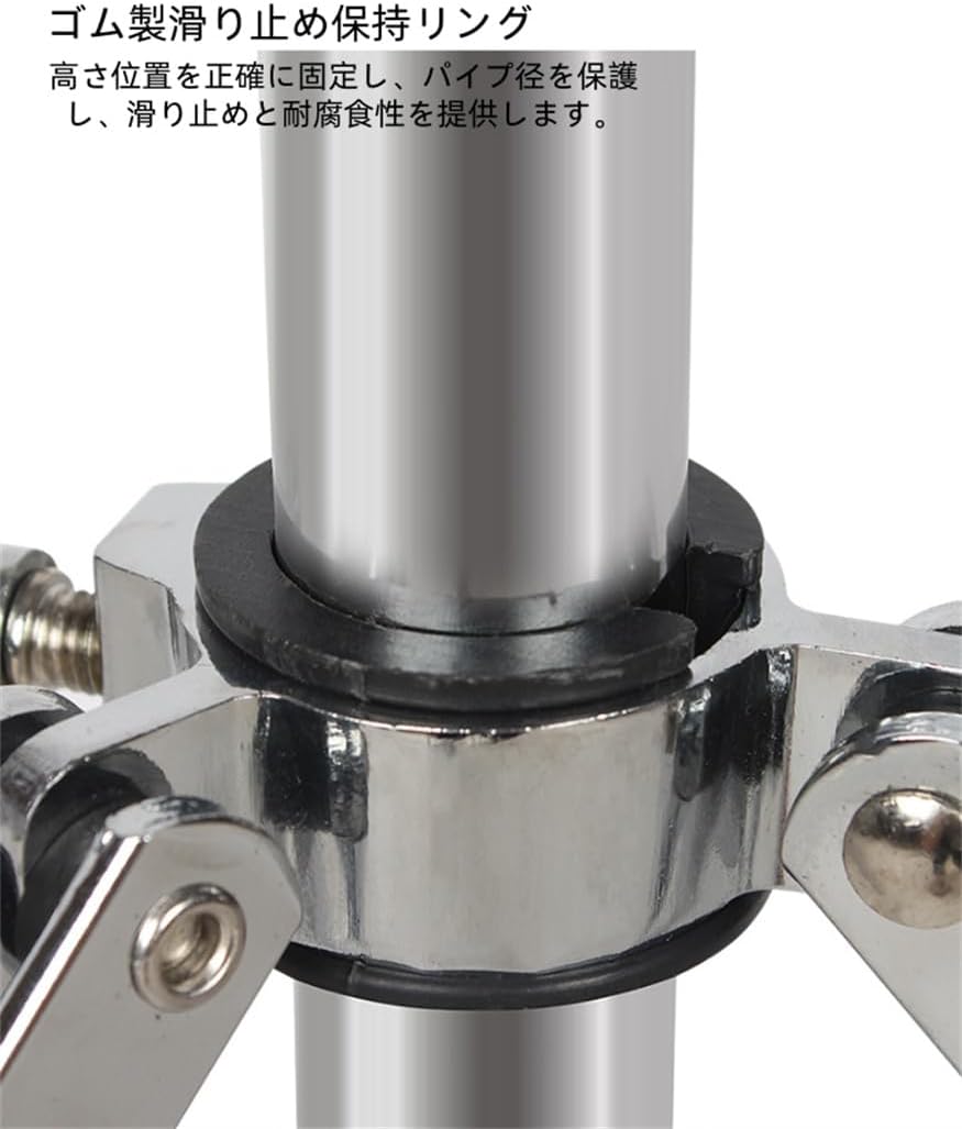 シンバル スタンド ストレート ブームシンバルスタンド 高さ調節可能 角度を調整可能 ドラムキット シンバル サポート ラック ヘビ