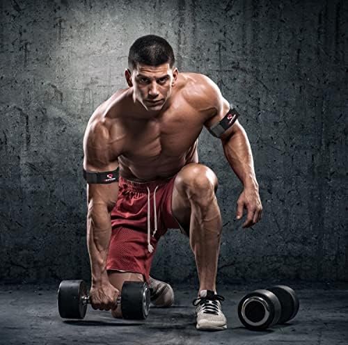 Occlusion Training Bands | Blood Flow Resistance Bands for Arms, Help Gain Muscle Tension Without Lifting Heavy Weights |Strong Elastic Strap Plus Quick-Release Cam Buckle
