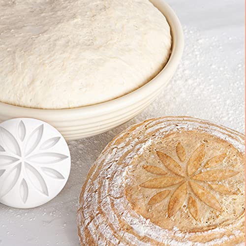 Talisman Designs Bread Proofing Basket Decorating Embosser 9 inch White