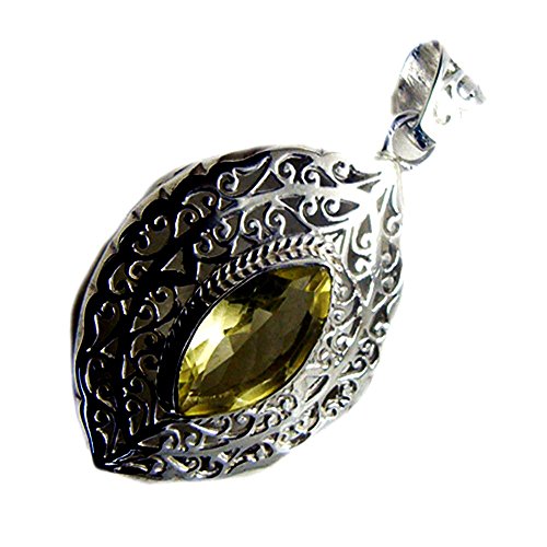 Pendentif quartz citron fait main le cadeau idéal pour femme