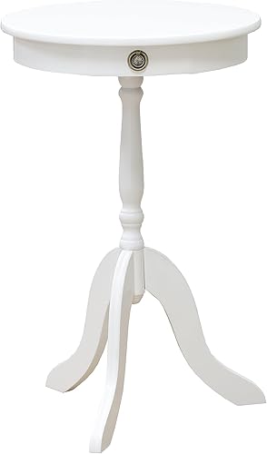 Miniatura 2 de Frenchi Furniture Mesa, 15.76 in x 15.76 in x 24.82 in, Blanco