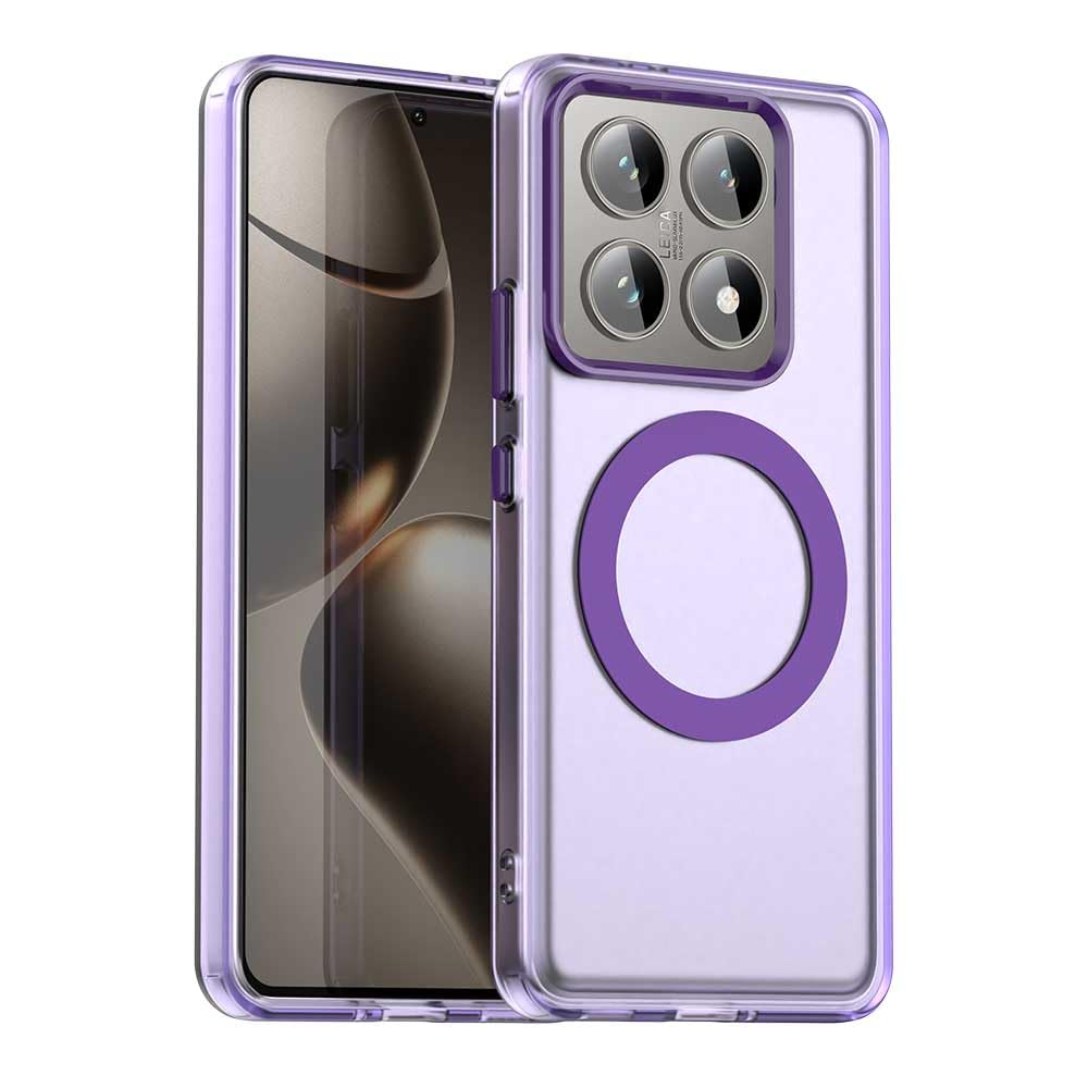 Compatible with Xiaomi 14T 5G Case Cover,Supports Wireless Charging,Shockproof Magnetic Phone Case,Compatible with Xiaomi 14T 5G Case Purple