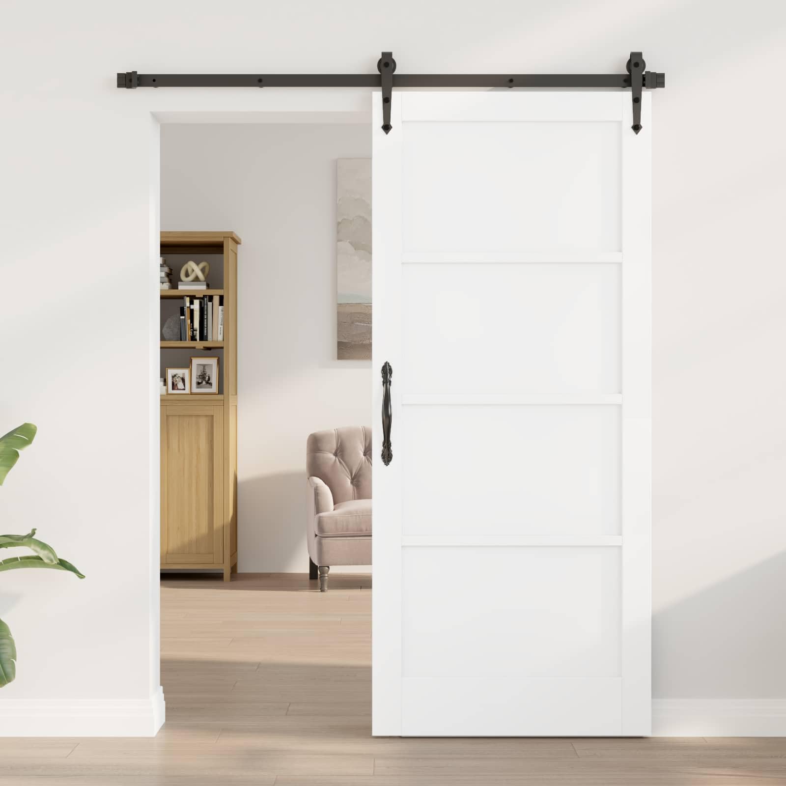 vidaXL Interior Tür 86 x 198,5 cm Sperrholz Weiß