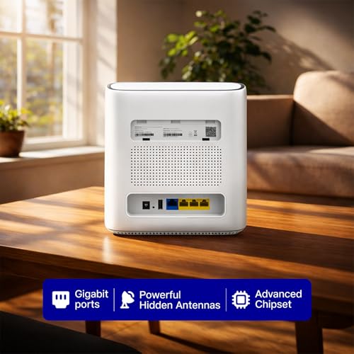 Image of Jio AX3000 WiFi 6 Dual Band Gigabit Mesh Router (2402 Mbps 5GHz + 574 Mbps 2.4GHz) | PPPoE Supported | Covers up to 1500 sq. ft. | 100+ Devices | Low Latency Gaming & 4K Streaming