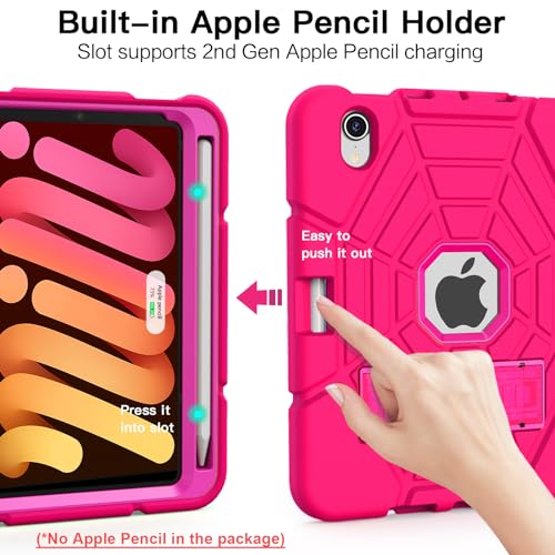 Coque iPad Mini 6 antichoc pour éviter les écrans brisés avec rangement crayon sécurisé - 3